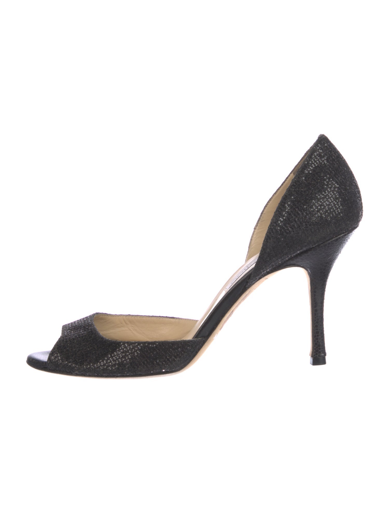 Jimmy Choo Glitter D'Orsay Pumps