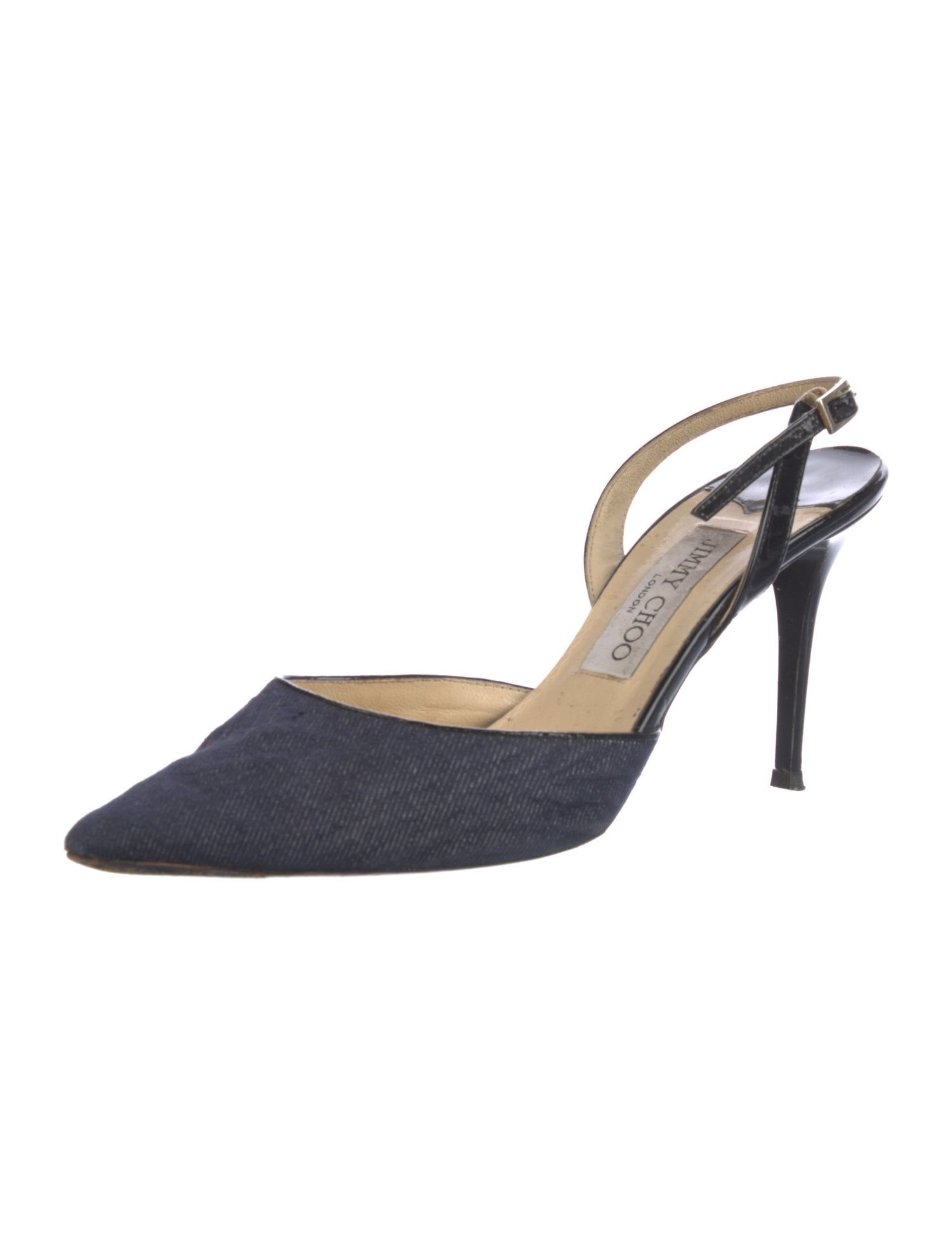 Jimmy Choo Denim Slingback Pumps