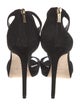 Jimmy Choo Suede Lasercut Accents Slingback Sandals