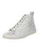 Jimmy Choo Leather Cutout Accent Sneakers