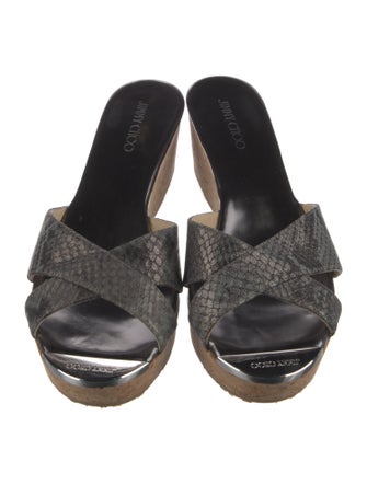 Jimmy Choo Leather Slides