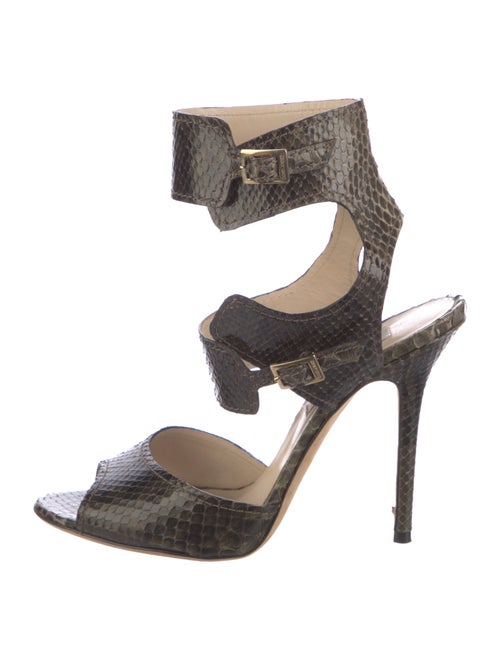 Jimmy Choo Snakeskin Animal Print Sandals