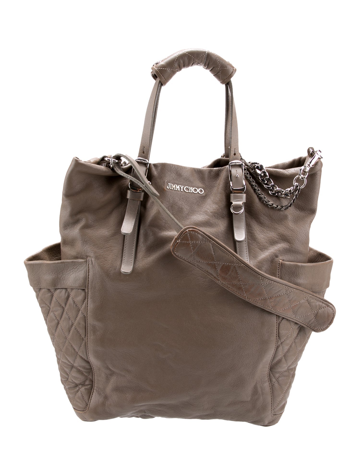 Jimmy Choo Leather Top Handle Bag