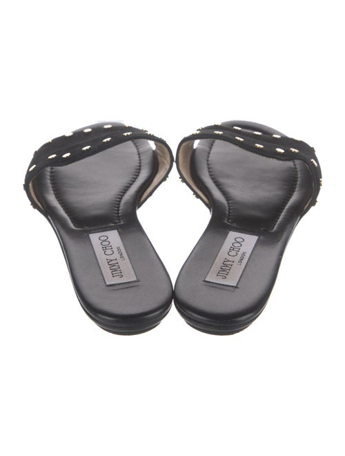 Jimmy Choo Suede Studded Accents Slides