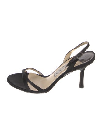 Jimmy Choo Satin Slingback Sandals