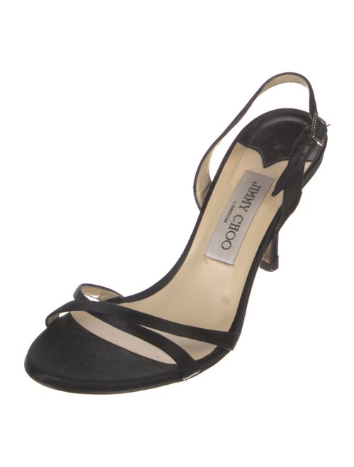 Jimmy Choo Satin Slingback Sandals