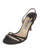 Jimmy Choo Satin Slingback Sandals