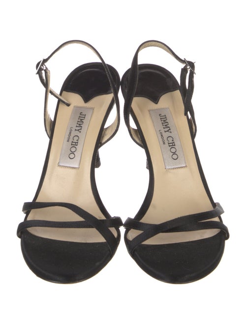Jimmy Choo Satin Slingback Sandals