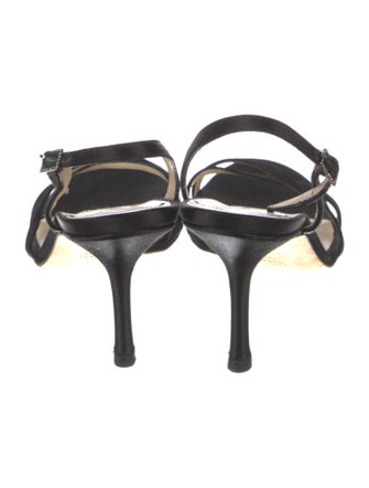 Jimmy Choo Satin Slingback Sandals