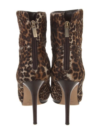 Jimmy Choo Ponyhair Animal Print Boots