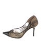 Jimmy Choo Mesh Lace Pattern Pumps