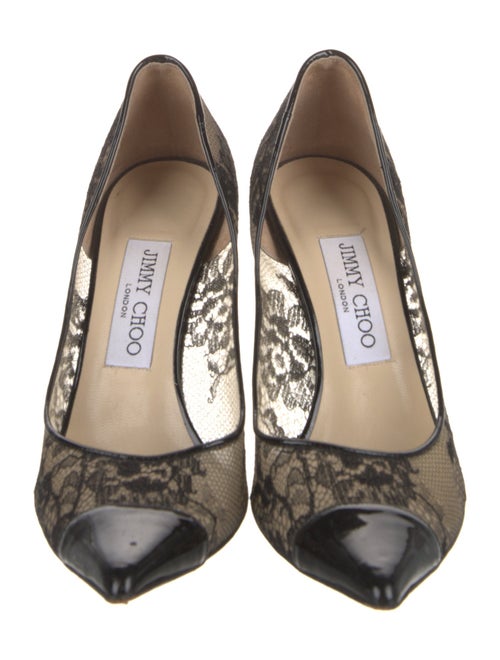 Jimmy Choo Mesh Lace Pattern Pumps