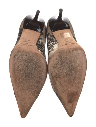 Jimmy Choo Mesh Lace Pattern Pumps