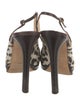 Jimmy Choo Canvas Animal Print Slingback Pumps