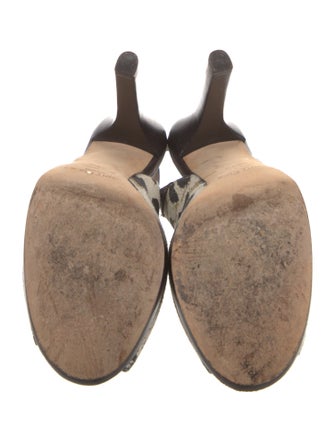 Jimmy Choo Canvas Animal Print Slingback Pumps