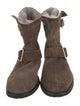 Jimmy Choo Suede Moto Boots