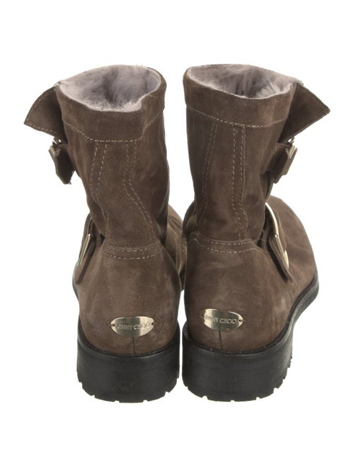 Jimmy Choo Suede Moto Boots