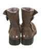Jimmy Choo Suede Moto Boots