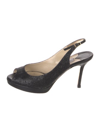 Jimmy Choo Glitter Slingback Pumps
