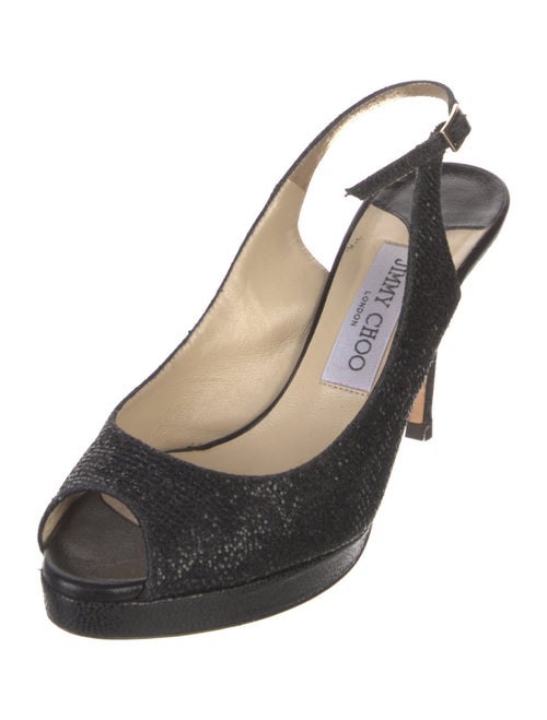 Jimmy Choo Glitter Slingback Pumps