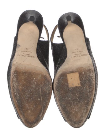 Jimmy Choo Glitter Slingback Pumps