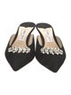 Jimmy Choo Suede Crystal Embellishments Mules