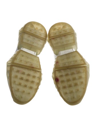 Jimmy Choo Leather Colorblock Pattern Sneakers