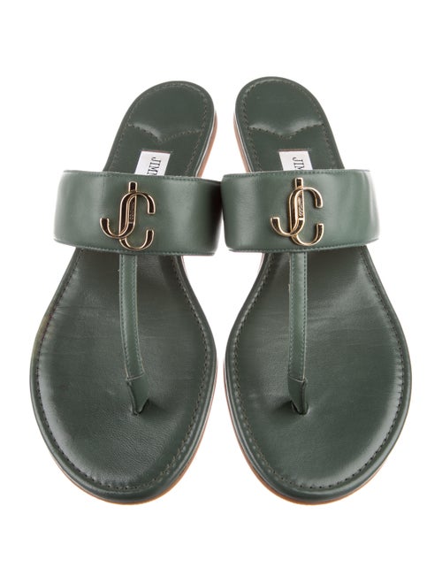 Jimmy Choo Leather Flip Flops