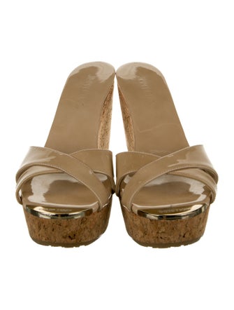 Jimmy Choo Patent Leather Slides