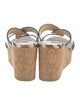 Jimmy Choo Leather Animal Print Slides