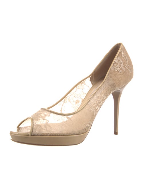 Jimmy Choo Lace Lace Pattern Pumps