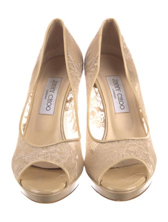 Jimmy Choo Lace Lace Pattern Pumps