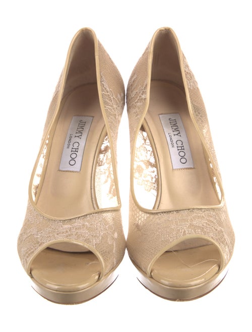 Jimmy Choo Lace Lace Pattern Pumps