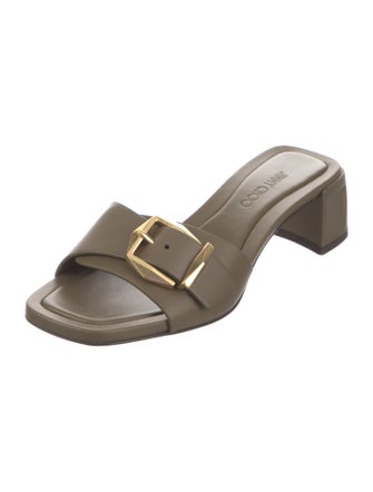 Jimmy Choo Leather Slides