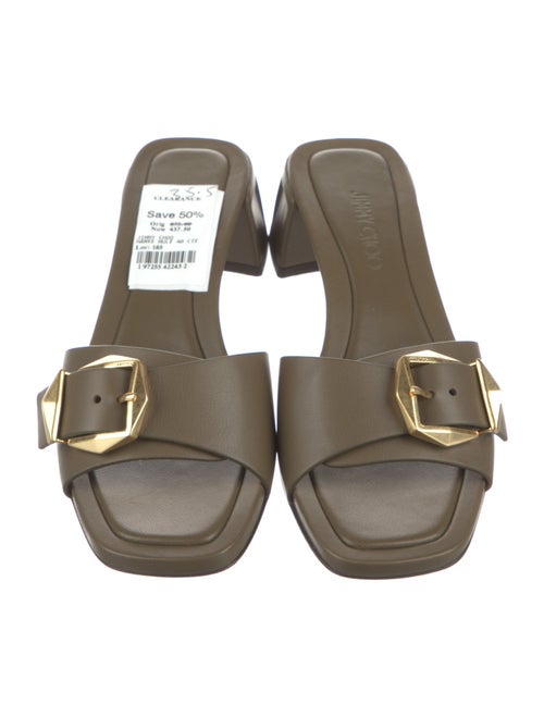 Jimmy Choo Leather Slides