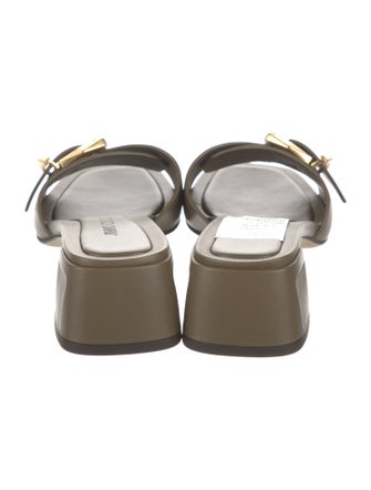 Jimmy Choo Leather Slides