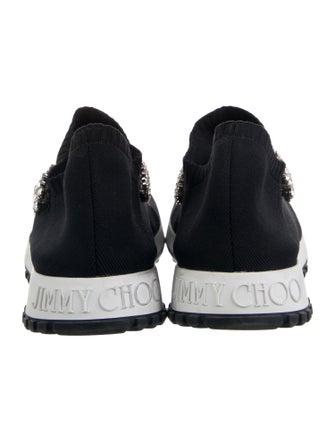 Jimmy Choo Crystal Embellishments Sock Sneakers