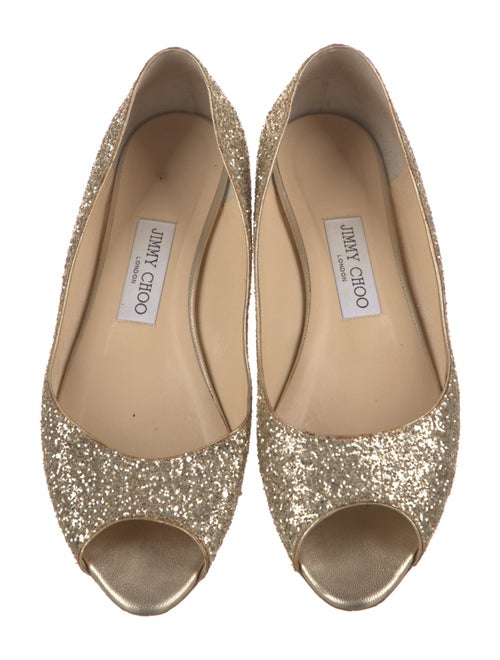 Jimmy Choo Glitter Flats