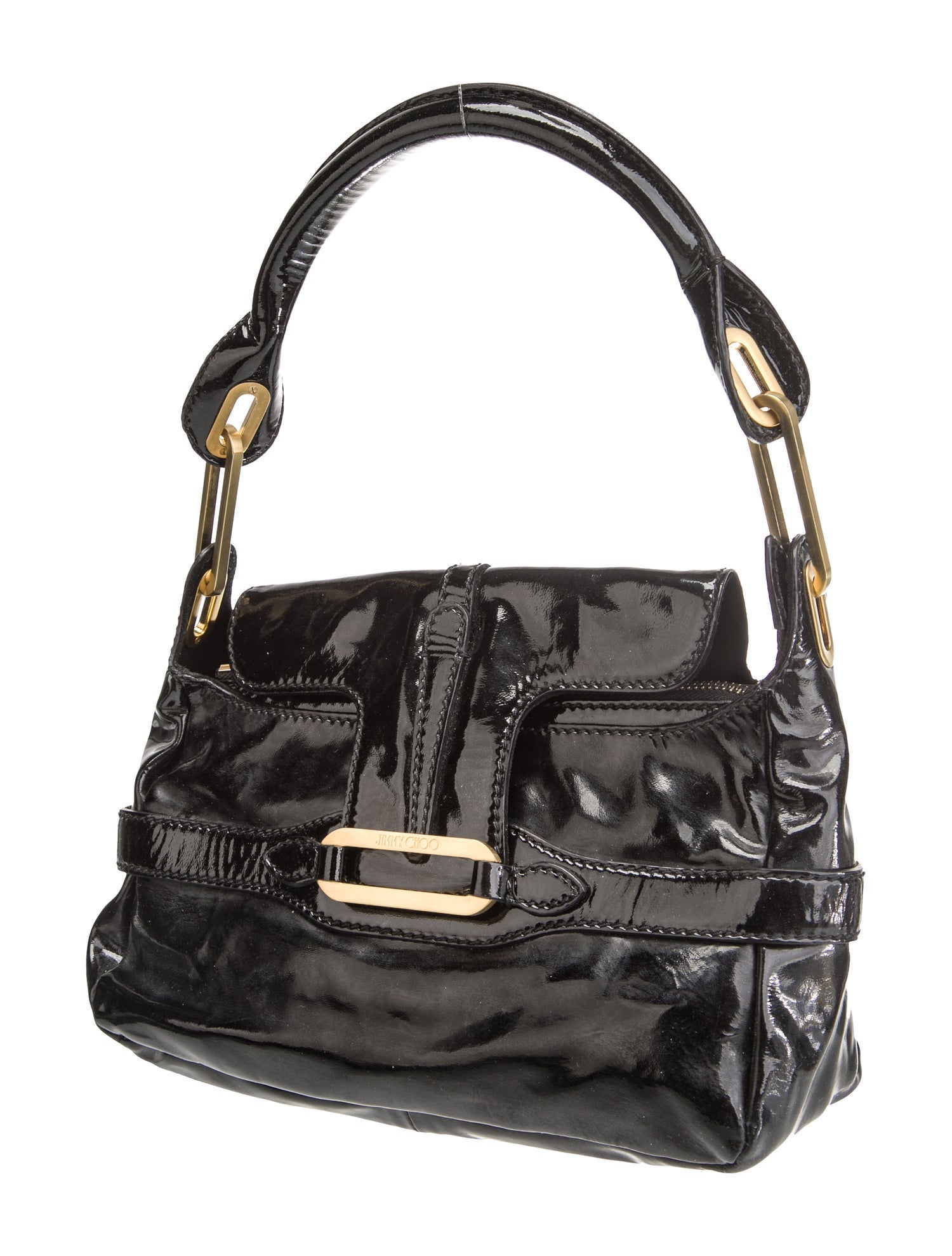 Jimmy Choo Patent Leather Top Handle Bag