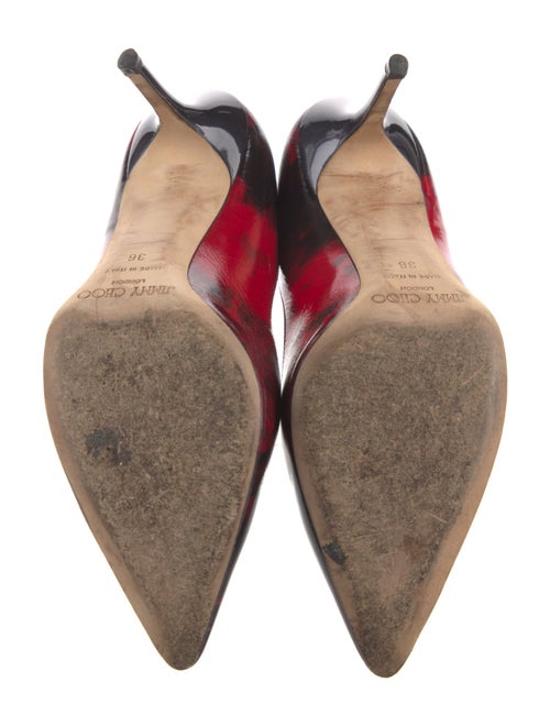 Jimmy Choo Patent Leather Printed Pumps