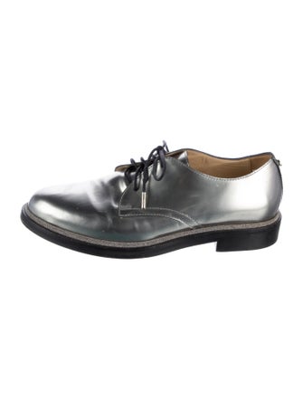 Jimmy Choo Leather Glitter Accents Oxfords