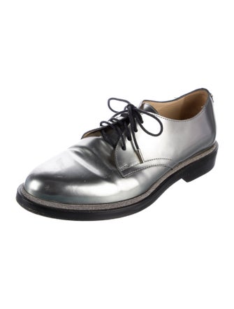 Jimmy Choo Leather Glitter Accents Oxfords