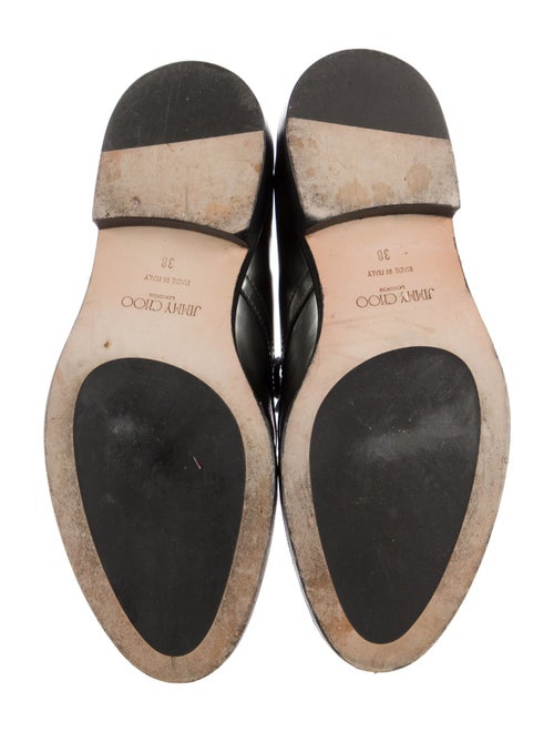 Jimmy Choo Leather Glitter Accents Oxfords