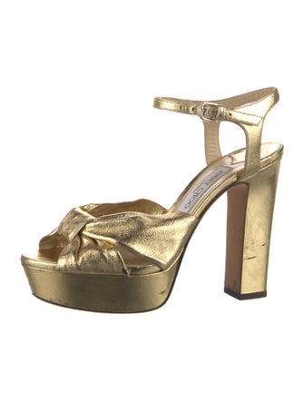 Jimmy Choo Leather Slingback Sandals