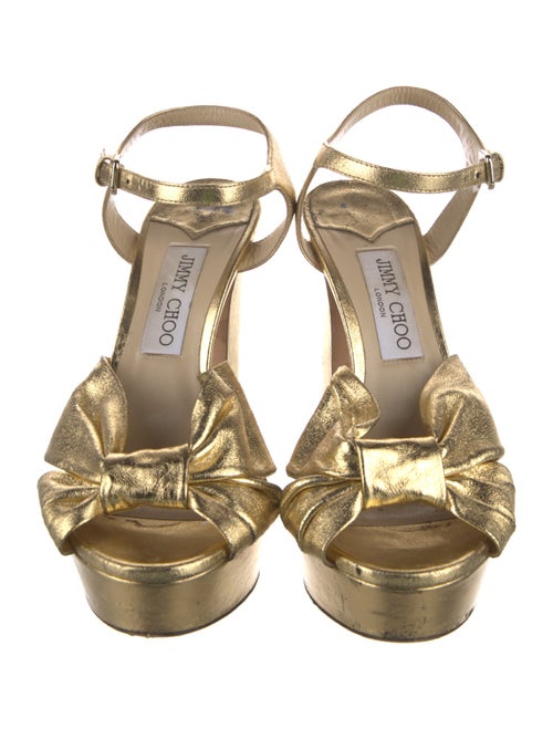 Jimmy Choo Leather Slingback Sandals