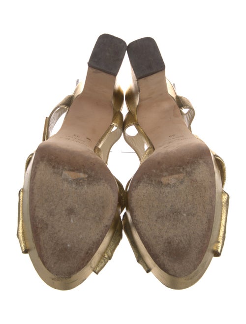 Jimmy Choo Leather Slingback Sandals