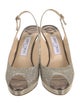 Jimmy Choo Glitter Slingback Sandals