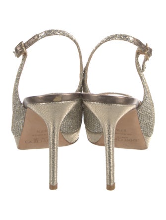 Jimmy Choo Glitter Slingback Sandals