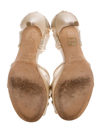 Jimmy Choo Lace Lace Pattern D'Orsay Pumps