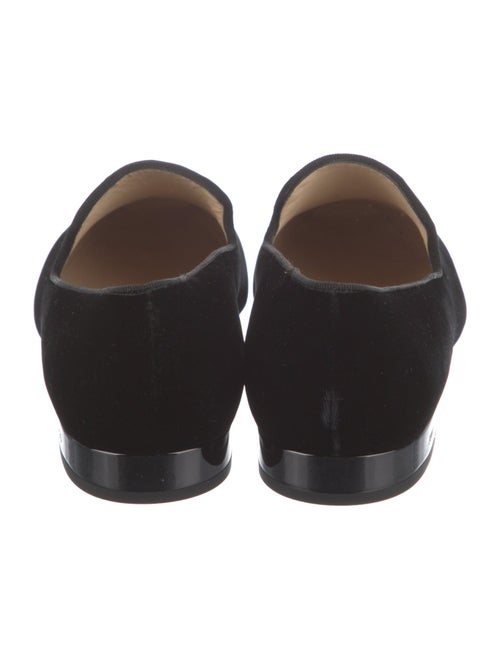 Jimmy Choo Velvet Grosgrain Trim Loafers